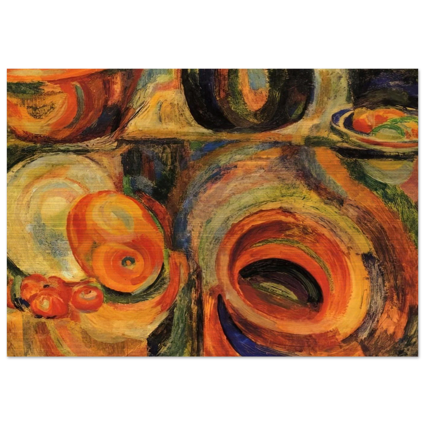 PORTUGESE STILL LIFE - Sonia Delaunay Brushed Aluminum Print - 70x100 cm / 28x40 inches | Sonia Delaunay Aluminum Print | Sonia Delaunay Prints