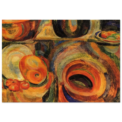 PORTUGESE STILL LIFE - Sonia Delaunay Brushed Aluminum Print - 70x100 cm / 28x40 inches | Sonia Delaunay Aluminum Print | Sonia Delaunay Prints