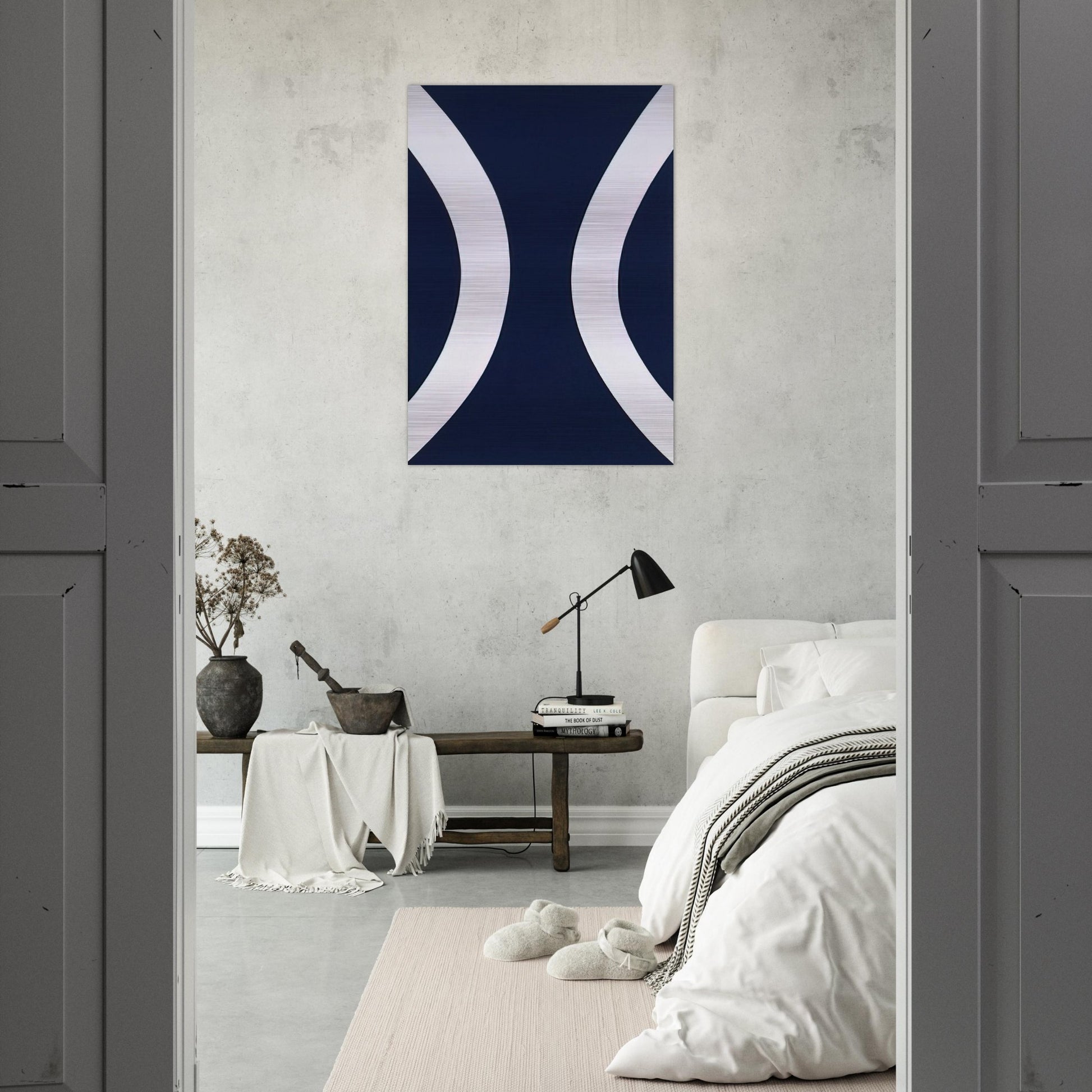 Brooklyn Bridge VII - Ellsworth Kelly Brushed Aluminum Print - 70x100 cm / 28x40 inches | Ellsworth Kelly Aluminum Print | Ellsworth Kelly Prints