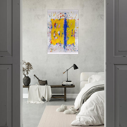 Light in Itself - Sam Francis Brushed Aluminum Print - 70x100 cm / 28x40 inches | Sam Francis Aluminum Print | Sam Francis Prints