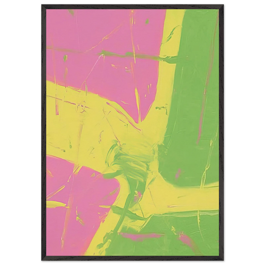 Untitled - 2002 N1 - Michel Majerus 70x100 cm / 28x40 inches Framed Art Print – Black Wooden Frame