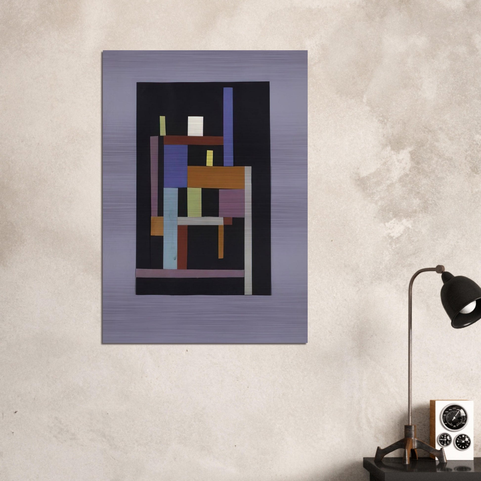 Collage - 1938 - Ad Reinhardt Brushed Aluminum Print - 70x100 cm / 28x40 inches | Ad Reinhardt Aluminum Print | Ad Reinhardt Prints