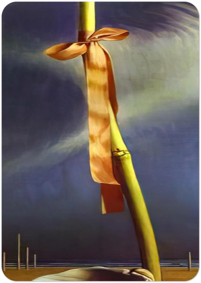 PINK KNOT AND SHELL ON THE SEASHORE By Salvador Dali Pack of 10 Post Cards | Salvador Dali Post Cards | A6 (10.5 x 14.8 cm) - 4.1 x 5.8 inches