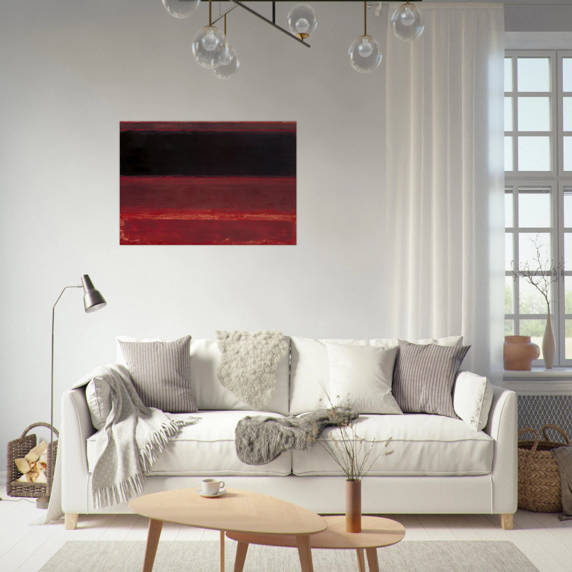 Four Darks in Red - 1958 - Mark Rothko Brushed Aluminum Print - 70x100 cm / 28x40 inches | Mark Rothko Aluminum Print | Mark Rothko Prints