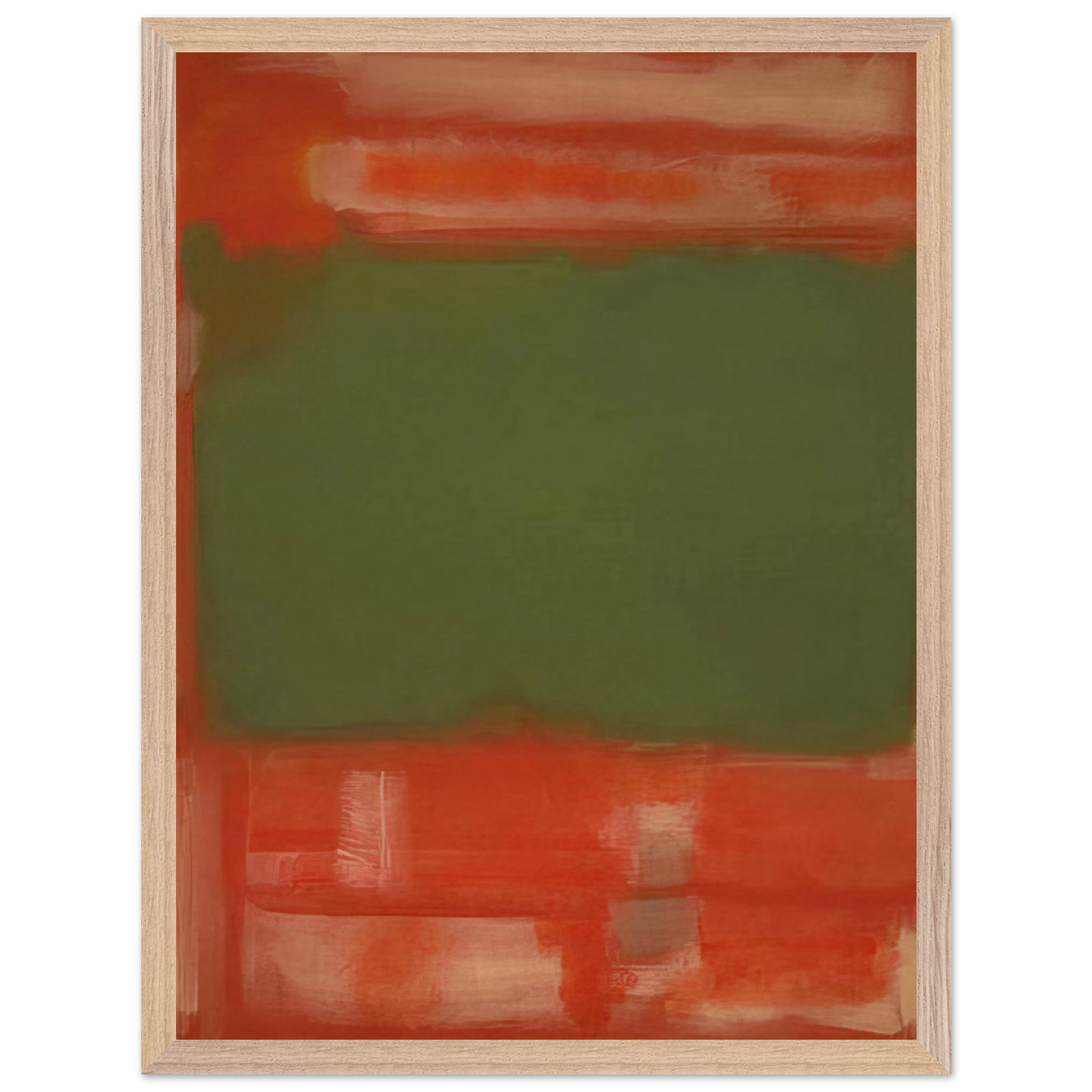 Mark Rothko - No.24 - 1949 Wall Art - 60x80 cm / 24x32 inches - Premium Wooden Framed Poster With Fine Art Paper-canvas - White frame