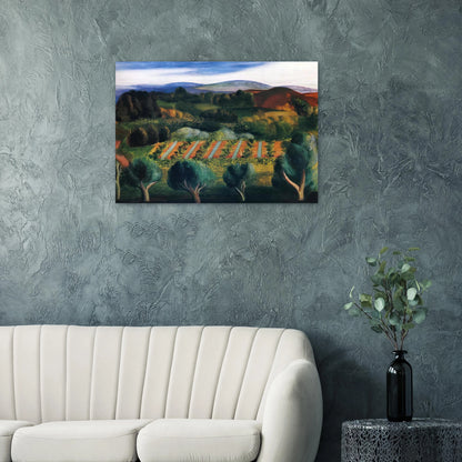 PROVENCE LANDSCAPE 1918 - Moise Kisling Brushed Aluminum Print - 70x100 cm / 28x40 inches | Moise Kisling Aluminum Print | Moise Kisling Prints