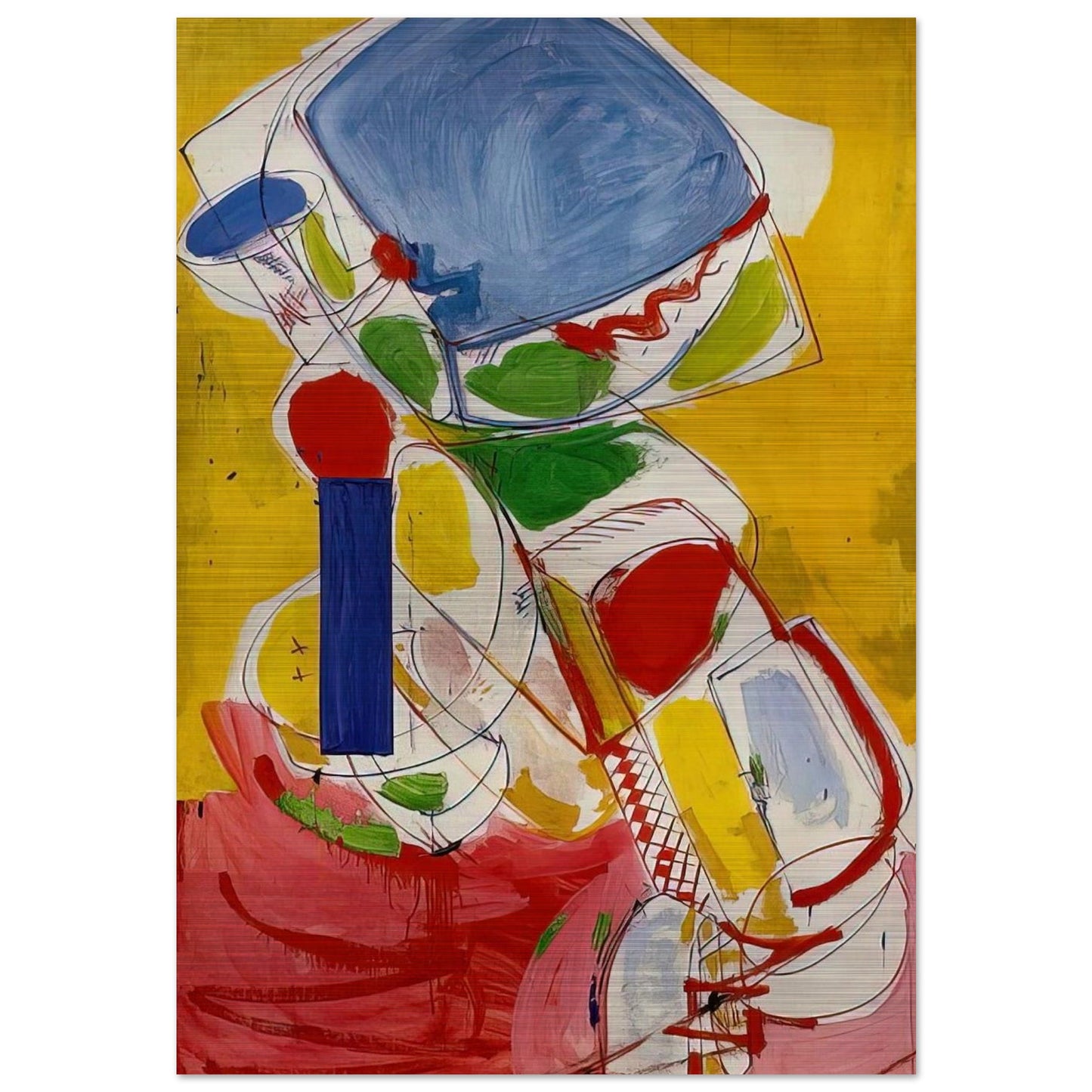Solstice - Hans Hofmann Brushed Aluminum Print - 70x100 cm / 28x40 inches | Hans Hofmann Aluminum Print | Hans Hofmann Prints