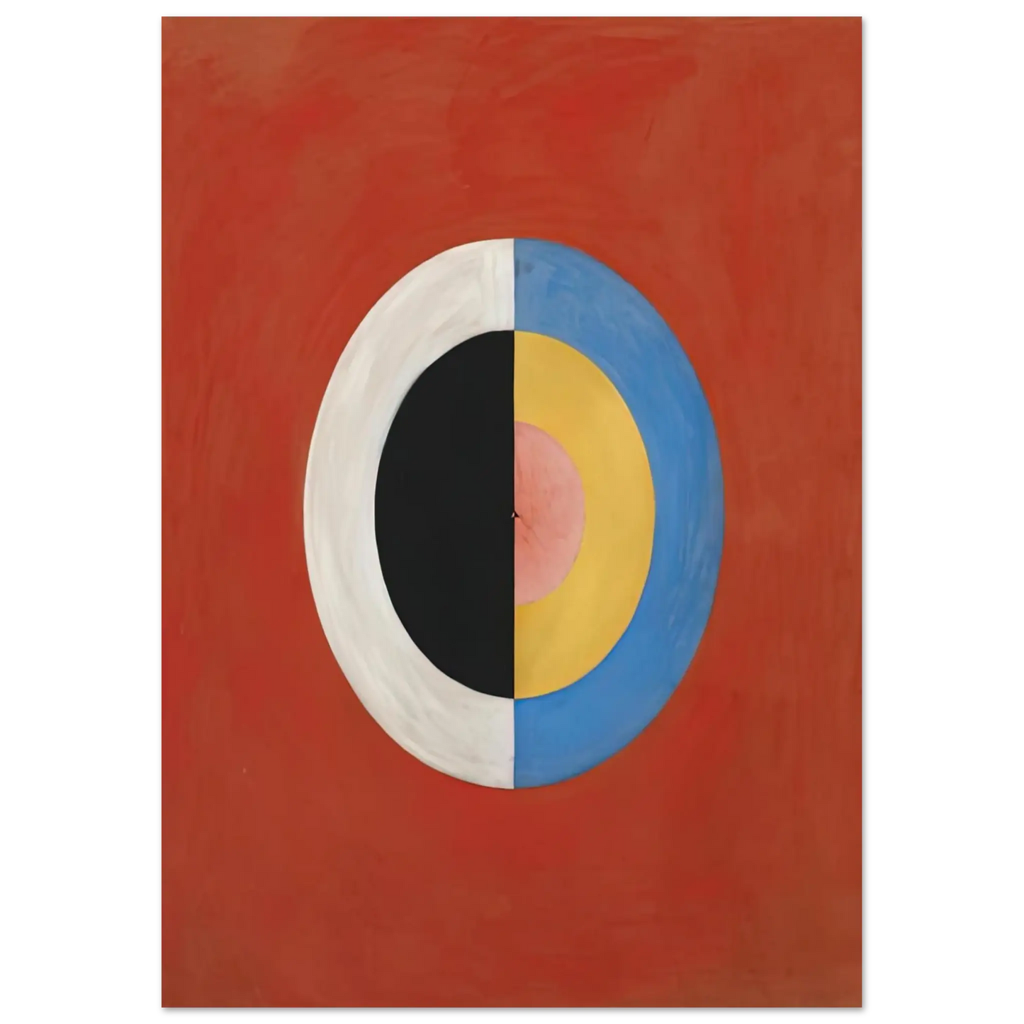 Hilma af Klint - THE SWAN NO 17 1915 0 Wall art - 50x70 cm / 20x28 Inches - Premium Wooden Framed Poster With Fine Art Paper - Wood frame