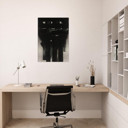 Untitled Intaglio - 1956 - Pierre Soulages Brushed Aluminum Print - 70x100 cm / 28x40 inches | Pierre Soulages Aluminum Print | Pierre Soulages Prints