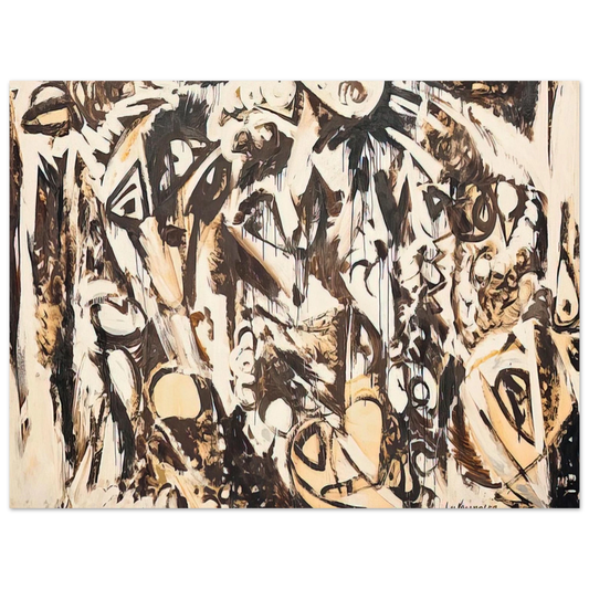 Lee Krasner - Cool White  75x100 cm / 30x40inches Fine Art Poster
