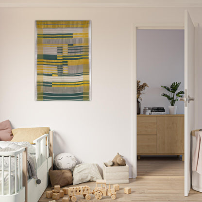 WALL HANGING 1925 - Anni Albers Brushed Aluminum Print - 70x100 cm / 28x40 inches | Anni Albers Aluminum Print | Anni Albers Prints