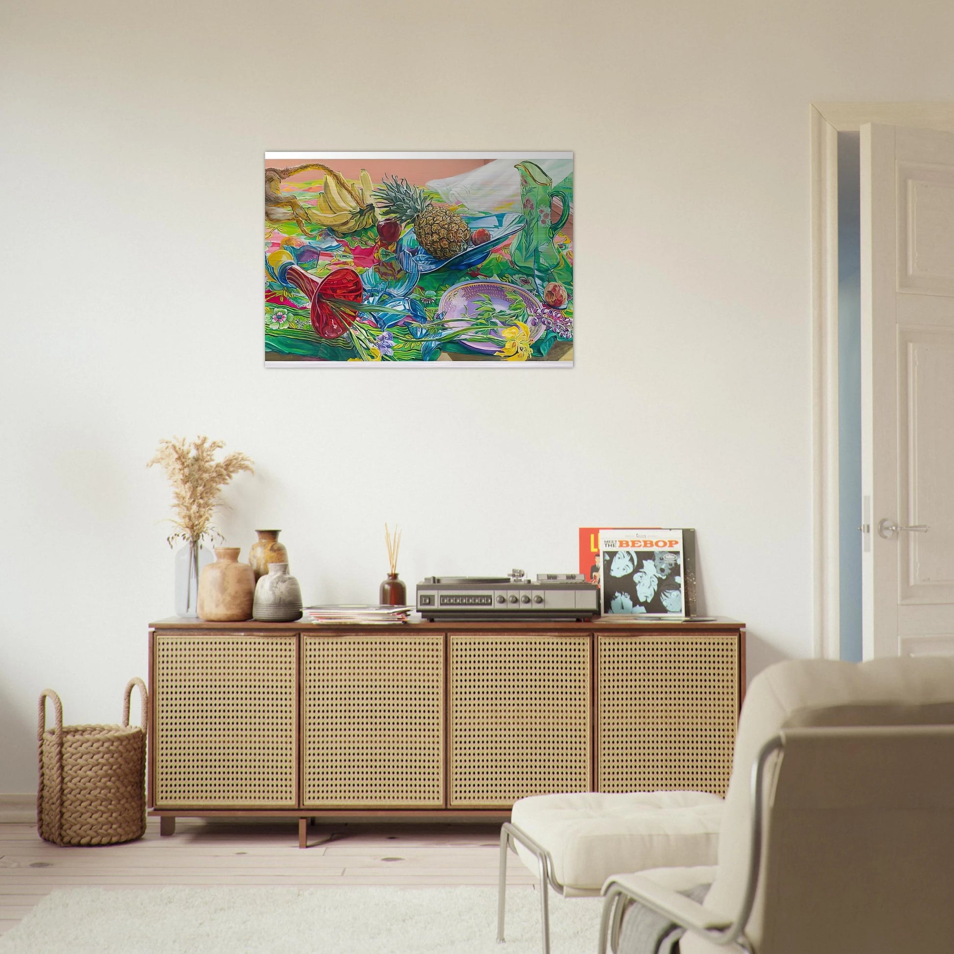 MONKEY BUSINESS 2005 - Janet Fish Brushed Aluminum Print - 70x100 cm / 28x40 inches | Janet Fish Aluminum Print | Janet Fish Prints
