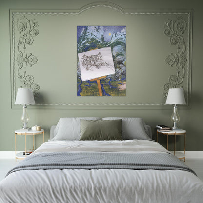St-Remy de Provence - 1983 - Brett Whiteley Brushed Aluminum Print - 70x100 cm / 28x40 inches | Brett Whiteley Aluminum Print | Brett Whiteley Prints