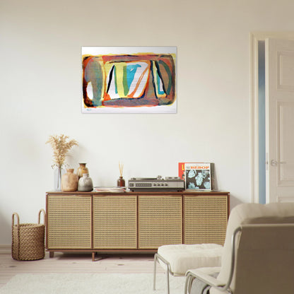 Etendue - 1974 - Bram van Velde Brushed Aluminum Print - 70x100 cm / 28x40 inches | Bram van Velde Aluminum Print | Bram van Velde Prints