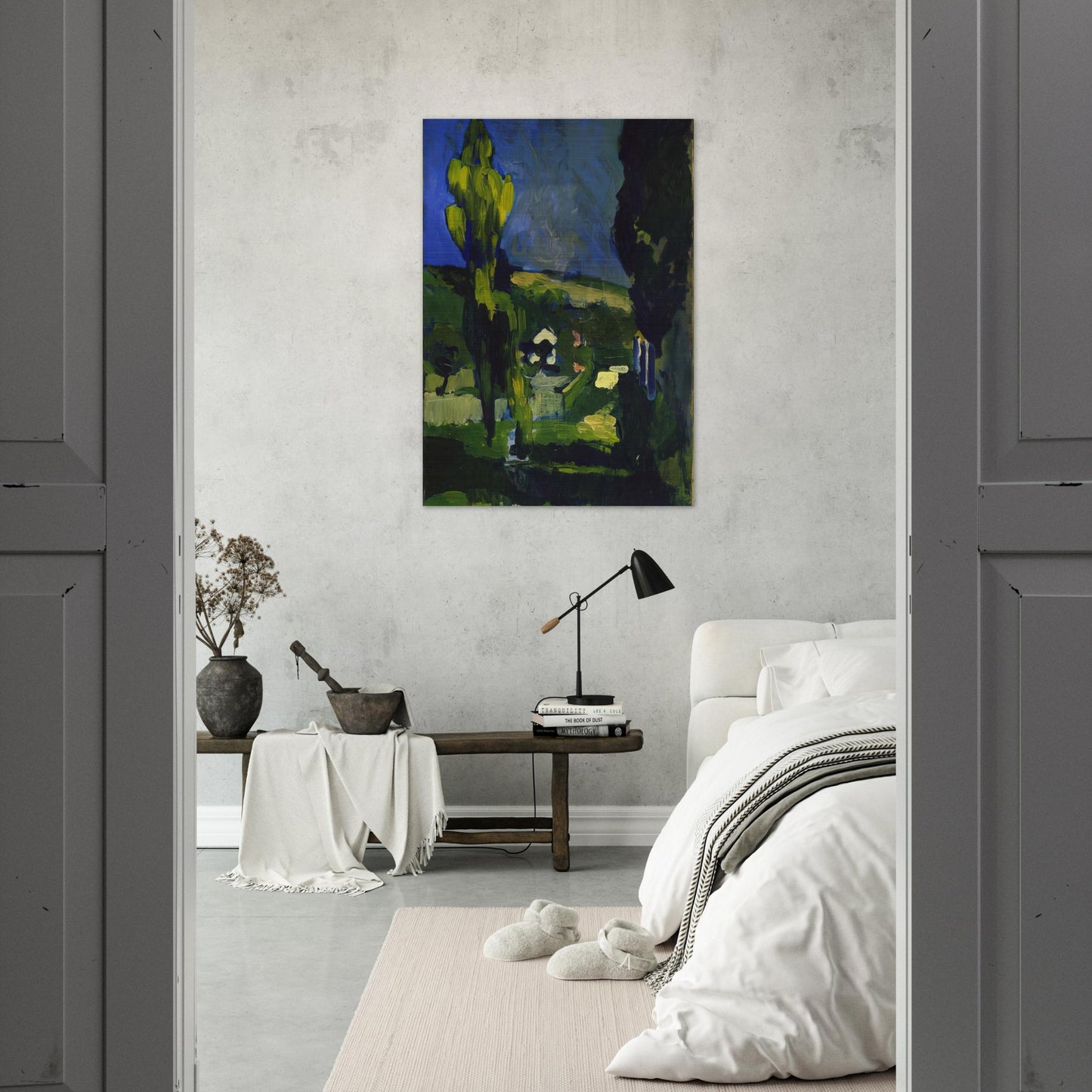 POPLARS 1900 - Andre Derain Brushed Aluminum Print - 70x100 cm / 28x40 inches | Andre Derain Aluminum Print | Andre Derain Prints