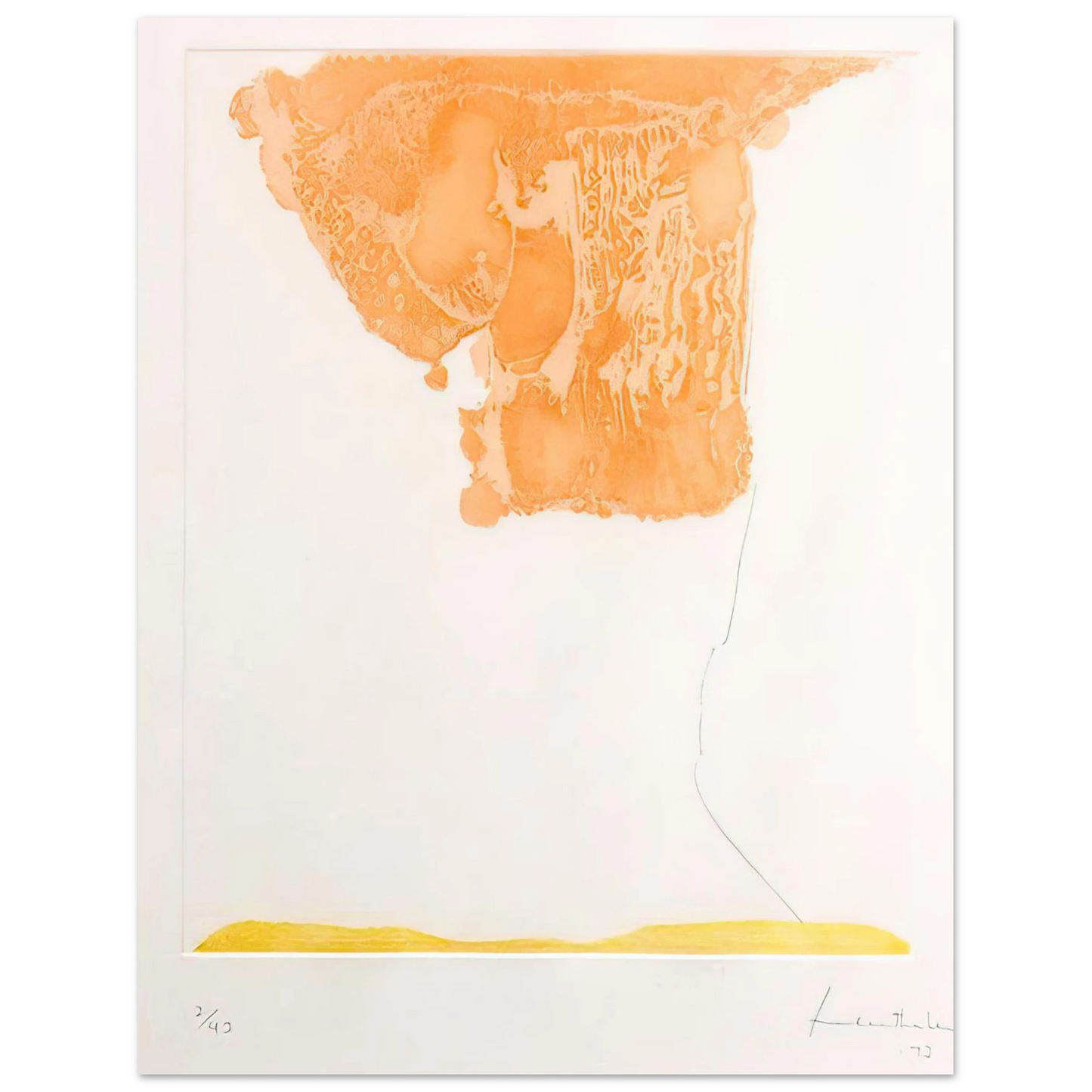 Helen Frankenthaler - Pranzo Italiano - 1973 Wall art - 30x40 cm / 12x16 inches - Premium Wooden Framed Poster With Fine Art Paper-canvas - Black frame
