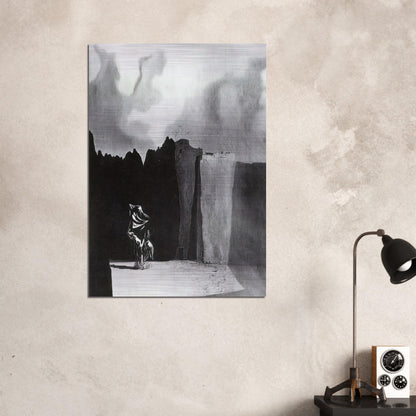WEST SIDE OF THE ISLE OF THE DEAD - Salvador Dali Brushed Aluminum Print - 70x100 cm / 28x40 inches | Salvador Dali Aluminum Print | Salvador Dali Prints
