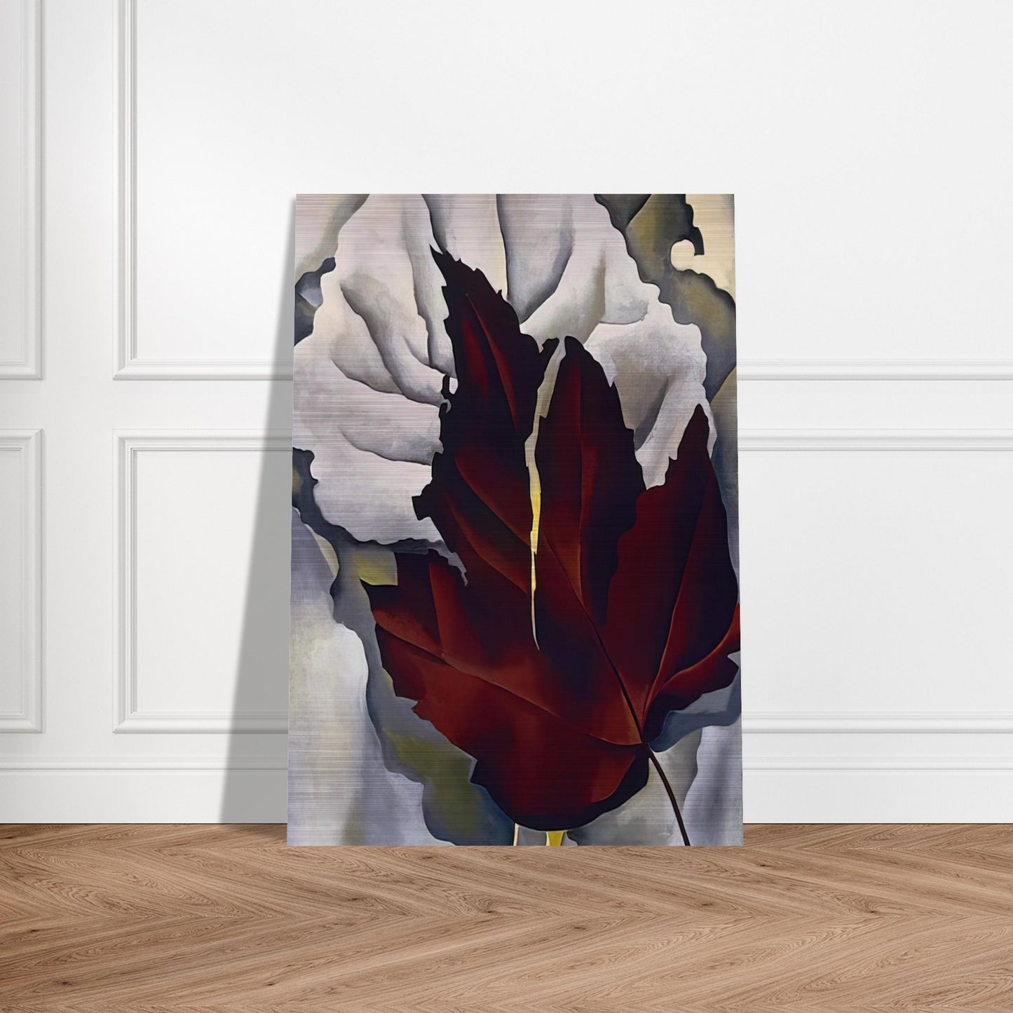 Pattern of Leaves - Georgia O'Keeffe Brushed Aluminum Print - 70x100 cm / 28x40 inches | Georgia O'Keeffe Aluminum Print | Georgia O'Keeffe Prints