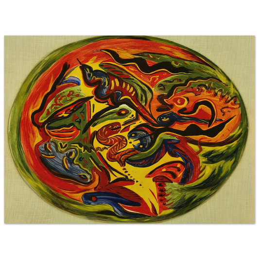 Jackson Pollock - CIRCLE 1941  75x100 cm / 30x40inches Fine Art Poster