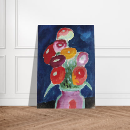 BLUMEN IN EINER VASE 1918 - Alexej von Jawlensky Brushed Aluminum Print - 70x100 cm / 28x40 inches | Alexej von Jawlensky Aluminum Print | Alexej von Jawlensky Prints