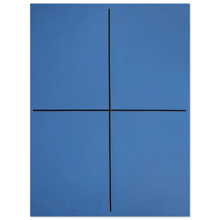 Leon Polk Smith - Event in Blue - 1994  75x100 cm / 30x40inches Fine Art Poster