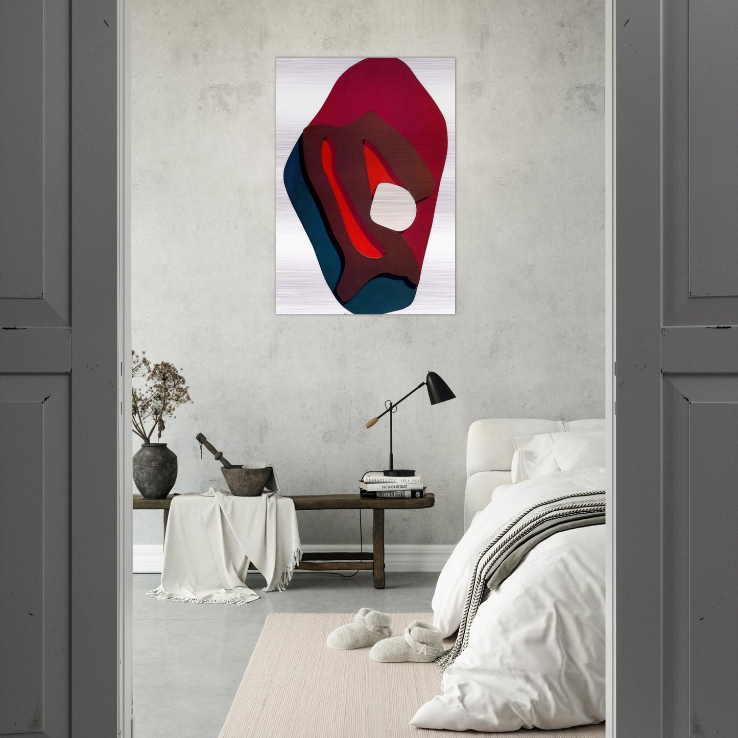 Enak s Tears. Terrestrial Forms - Jean Arp Brushed Aluminum Print - 70x100 cm / 28x40 inches | Jean Arp Aluminum Print | Jean Arp Prints