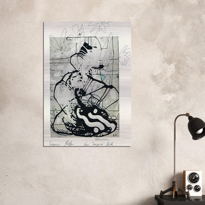 BLUMEN 1985 - Sigmar Polke Brushed Aluminum Print - 70x100 cm / 28x40 inches | Sigmar Polke Aluminum Print | Sigmar Polke Prints