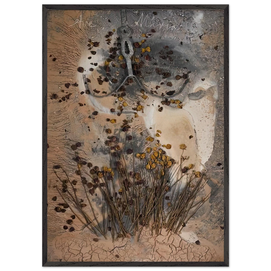 AVE MARIA 2007 - Anselm Kiefer 70x100 cm / 28x40 inches Framed Art Print – Black Wooden Frame