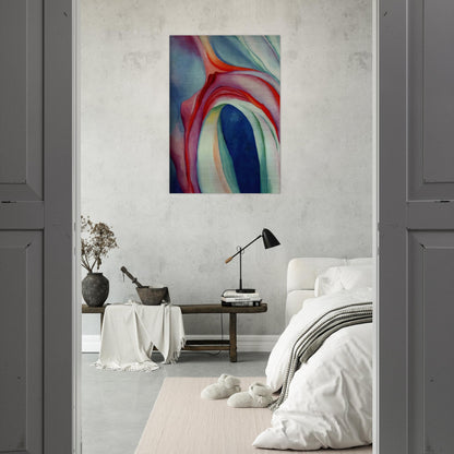 Music Pink and Blue II - Georgia O'Keeffe Brushed Aluminum Print - 70x100 cm / 28x40 inches | Georgia O'Keeffe Aluminum Print | Georgia O'Keeffe Prints