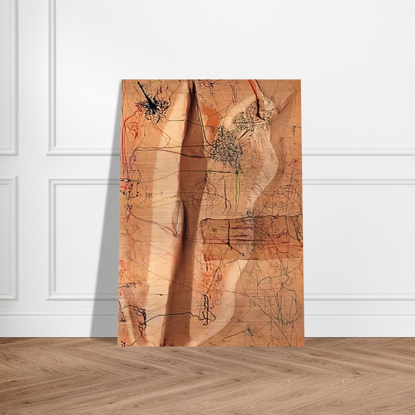 Untitled - 1964 - Mira Schendel Brushed Aluminum Print - 70x100 cm / 28x40 inches | Mira Schendel Aluminum Print | Mira Schendel Prints