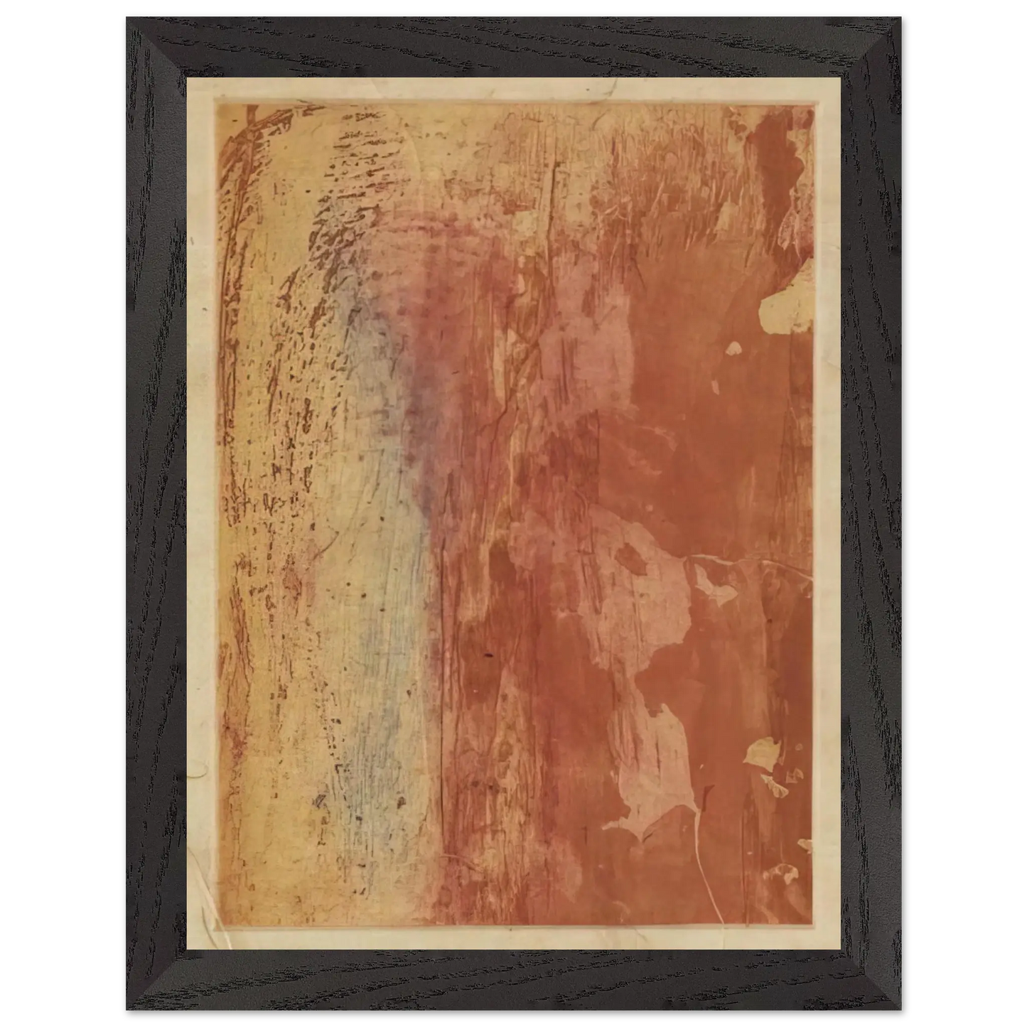 Helen Frankenthaler - Ganymede - 1978 Wall art - 27x35 cm / 11x14 Inches - Premium Wooden Framed Poster With Fine Art Paper - Black frame