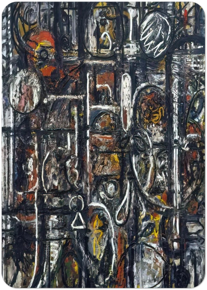 Palimpsest By Richard Pousette-Dart Pack of 10 Post Cards | Richard Pousette-Dart Post Cards | A6 (10.5 x 14.8 cm) - 4.1 x 5.8 inches