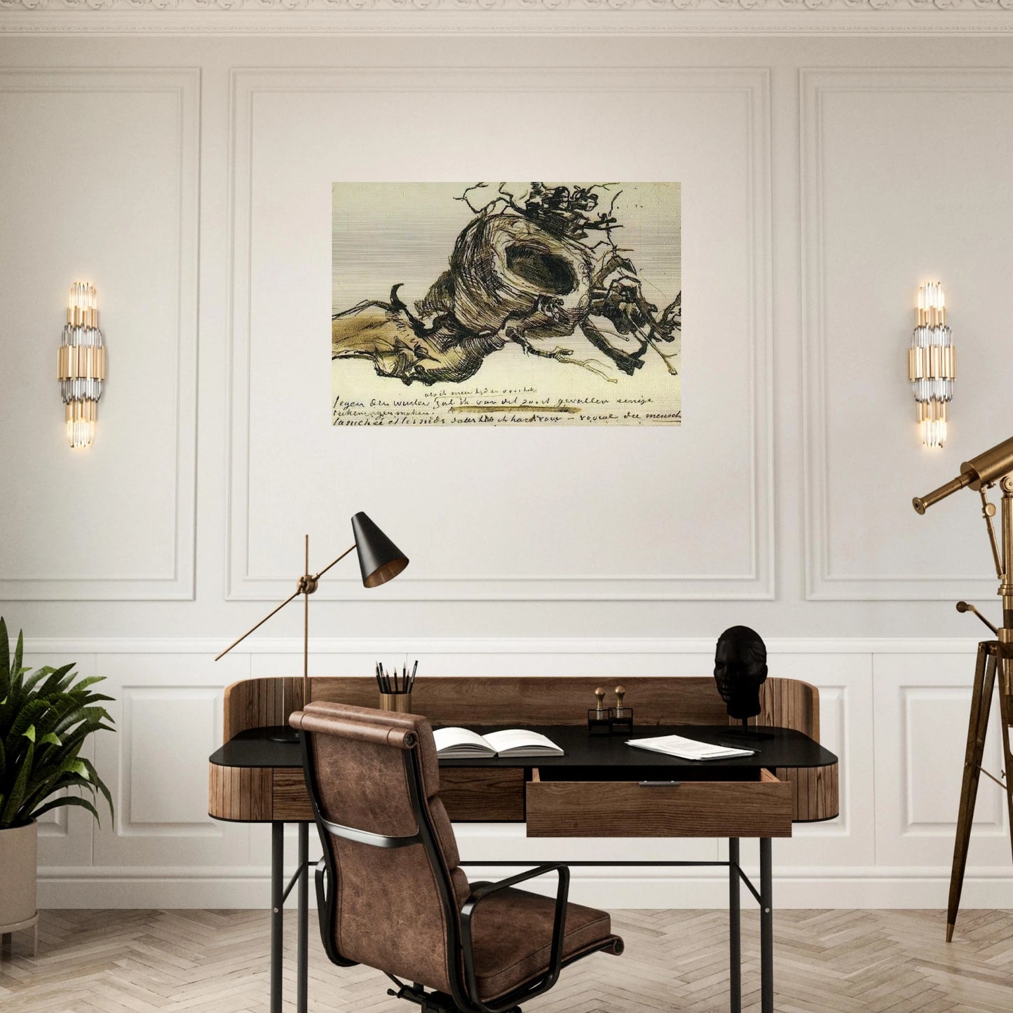 Bird's Nest - Vincent van Gogh Brushed Aluminum Print - 70x100 cm / 28x40 inches | Vincent van Gogh Aluminum Print | Vincent van Gogh Prints