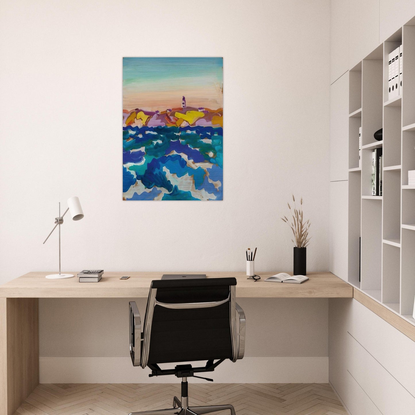 Le Phare - 1958 - Charles Lapicque Brushed Aluminum Print - 70x100 cm / 28x40 inches | Charles Lapicque Aluminum Print | Charles Lapicque Prints