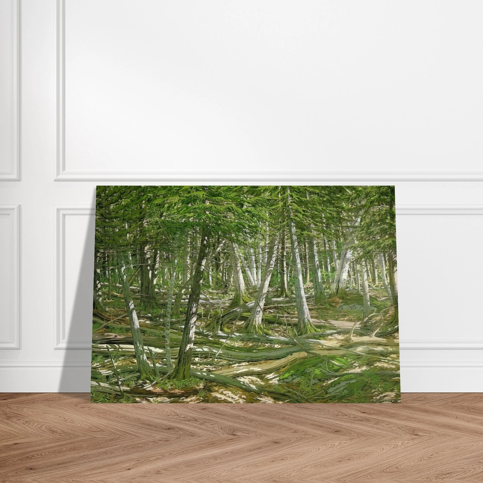 Old Windfall - 1982 - Neil Welliver Brushed Aluminum Print - 70x100 cm / 28x40 inches | Neil Welliver Aluminum Print | Neil Welliver Prints