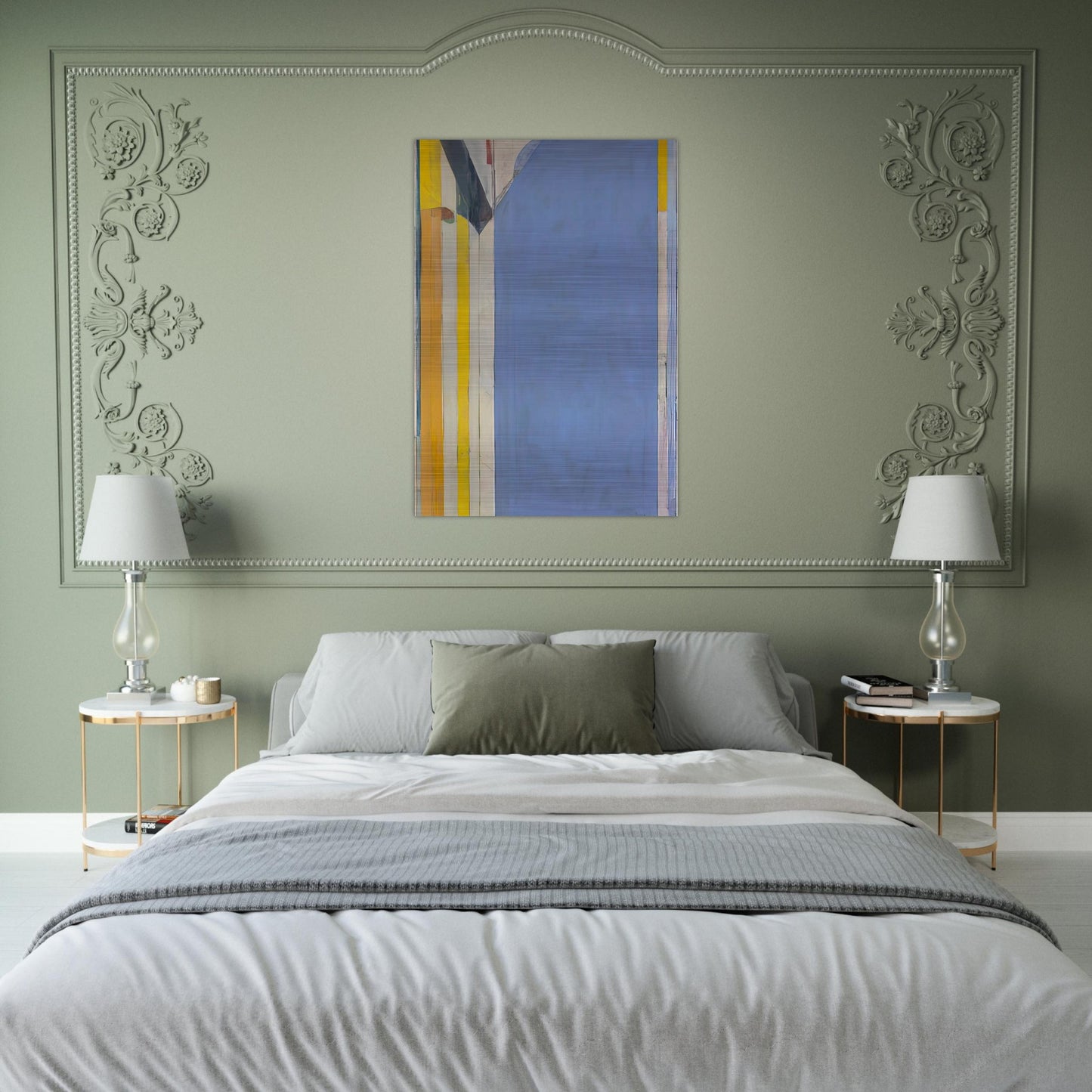 Ocean Park #139 - Richard Diebenkorn Brushed Aluminum Print - 70x100 cm / 28x40 inches | Richard Diebenkorn Aluminum Print | Richard Diebenkorn Prints