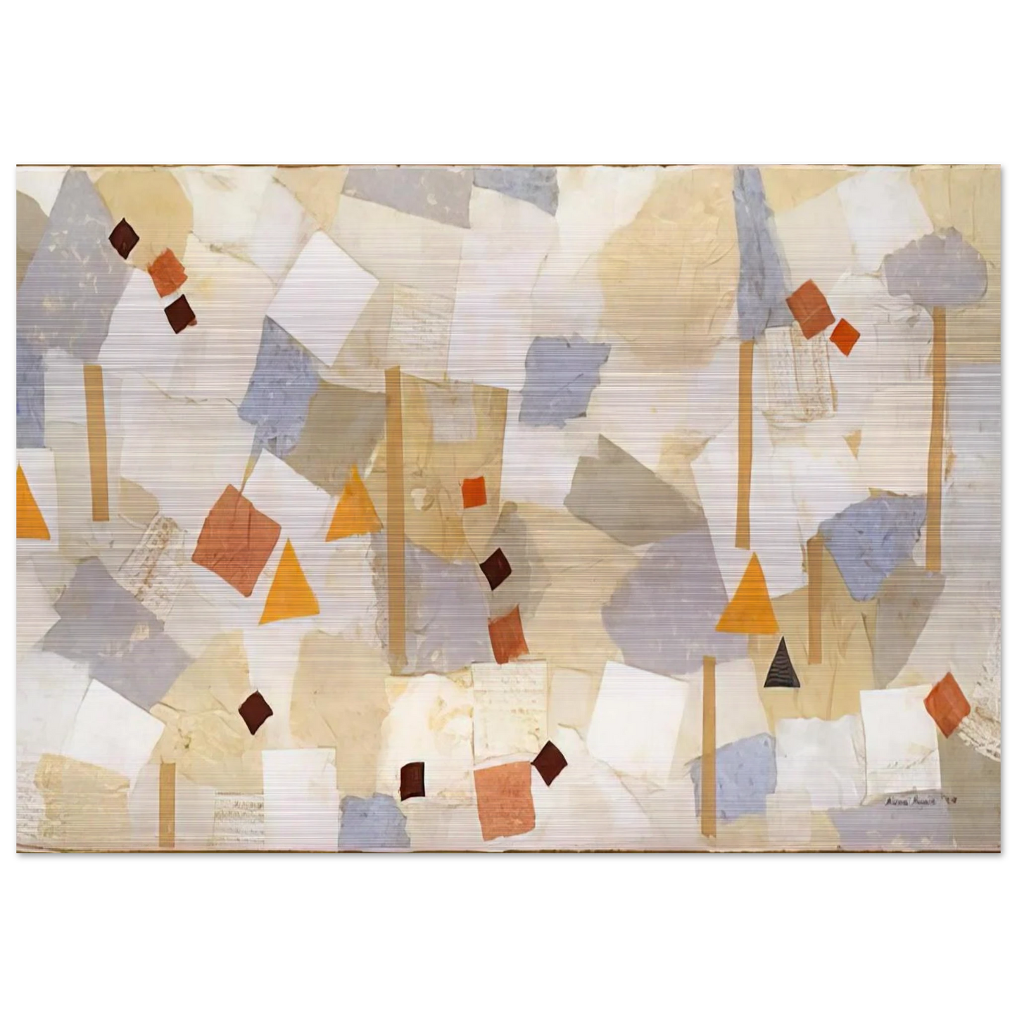 Number 547 - 1954 - Anne Ryan Brushed Aluminum Print - 70x100 cm / 28x40 inches | Anne Ryan Aluminum Print | Anne Ryan Prints
