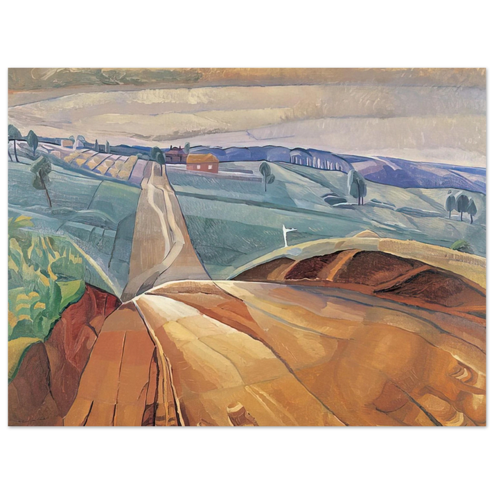 Grace Cossington Smith - Landscape at Pentecost - 1929  75x100 cm / 30x40inches Fine Art Poster
