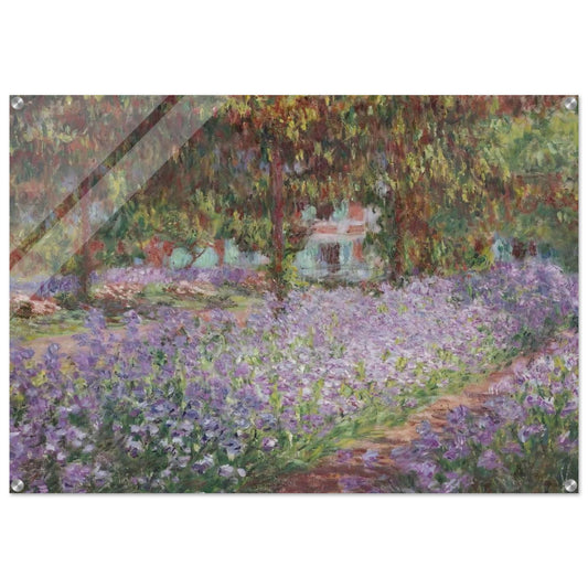 Irises in Monet's Garden - claude monet Acrylic Print - 70x100 cm / 28x40″ inches
