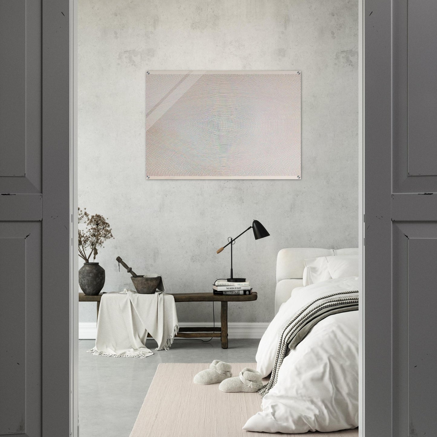 Arcs From Sides or Corners, Grids  Circles - Sol LeWitt Acrylic Print - 70x100 cm / 28x40″ inches