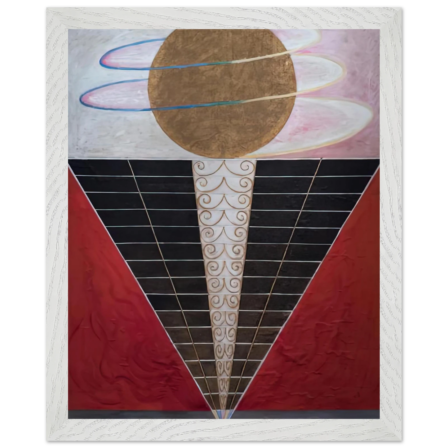 Hilma af Klint - ALTARPIECE NO 2 1915 Wall art - 15x20 cm / 6x8 inches - Premium Wooden Framed Poster With Fine Art Paper-canvas - Wood frame