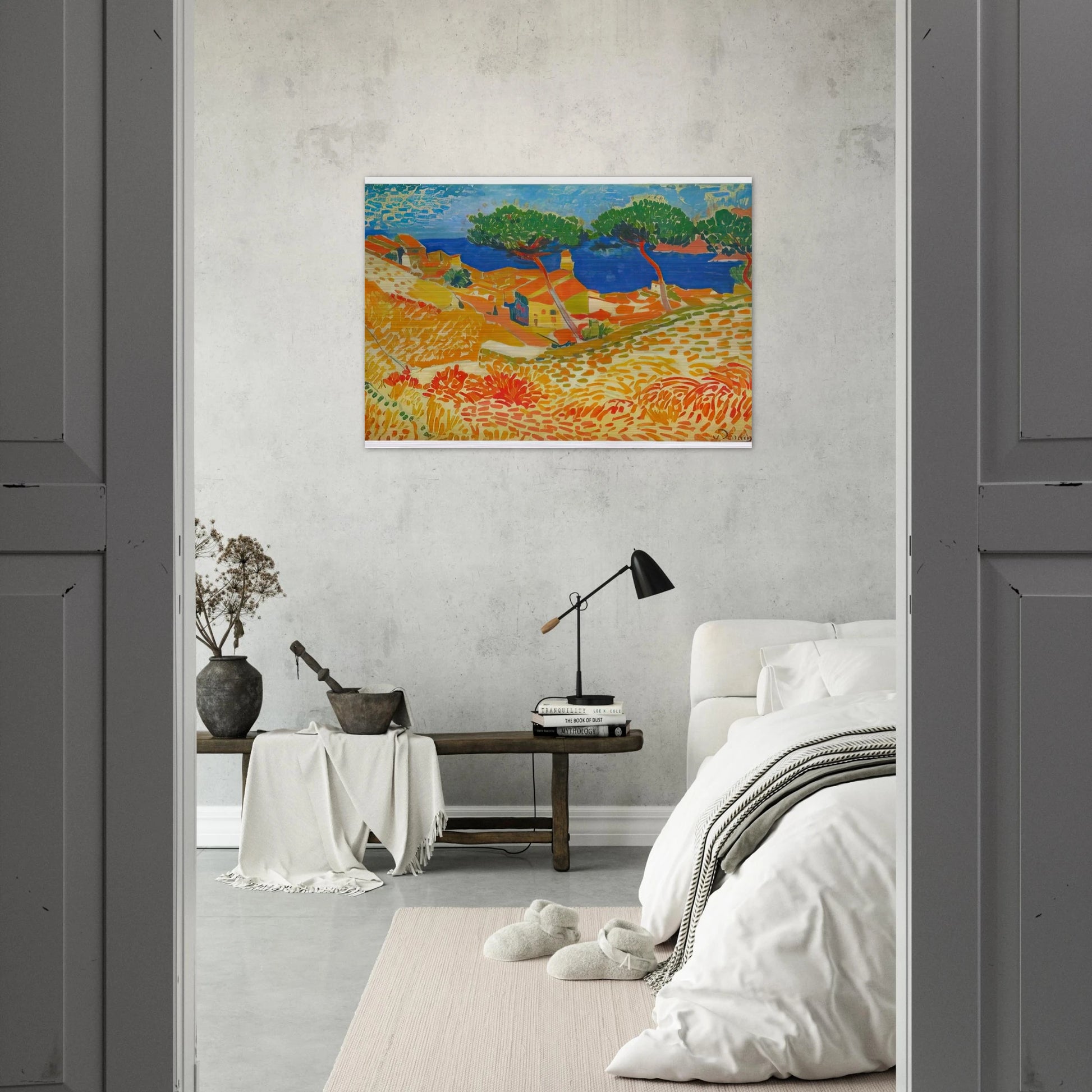 VIEW OF COLLIOURE 1905 - Andre Derain Brushed Aluminum Print - 70x100 cm / 28x40 inches | Andre Derain Aluminum Print | Andre Derain Prints