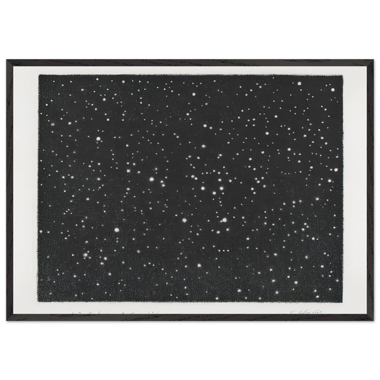 MOUNT HOLYOKE 1987 - Vija Celmins 70x100 cm / 28x40 inches Framed Art Print – Black Wooden Frame
