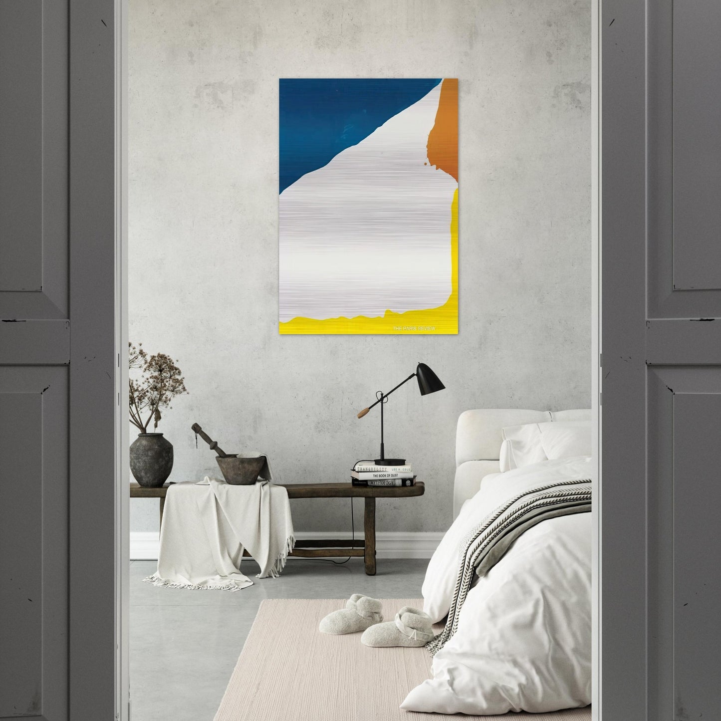 Paris Review - 1966 - Helen Frankenthaler Brushed Aluminum Print - 70x100 cm / 28x40 inches | Helen Frankenthaler Aluminum Print | Helen Frankenthaler Prints
