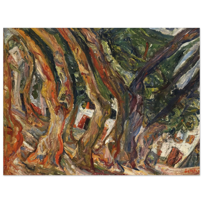 Chaim Soutine - PLANE TREES AT CERET 1920 0  75x100 cm / 30x40inches Fine Art Poster