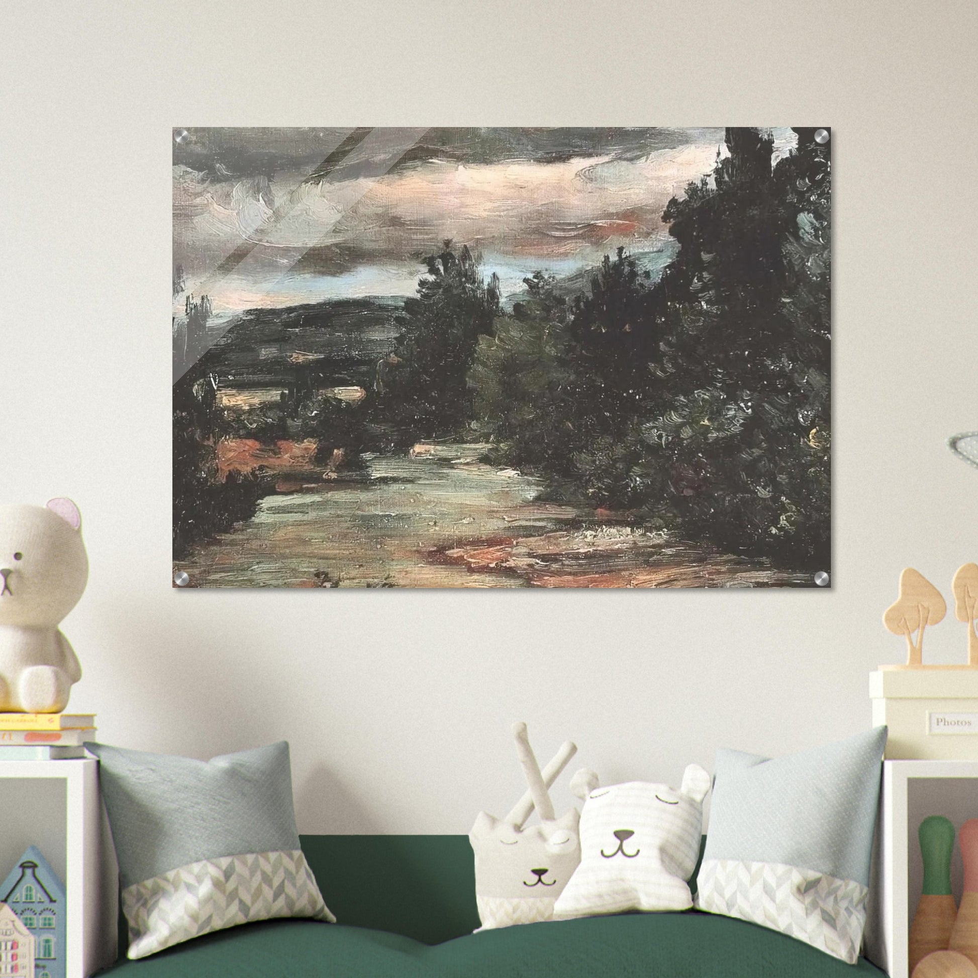 River in the plain - Paul Cézanne Acrylic Print - 70x100 cm / 28x40″ inches