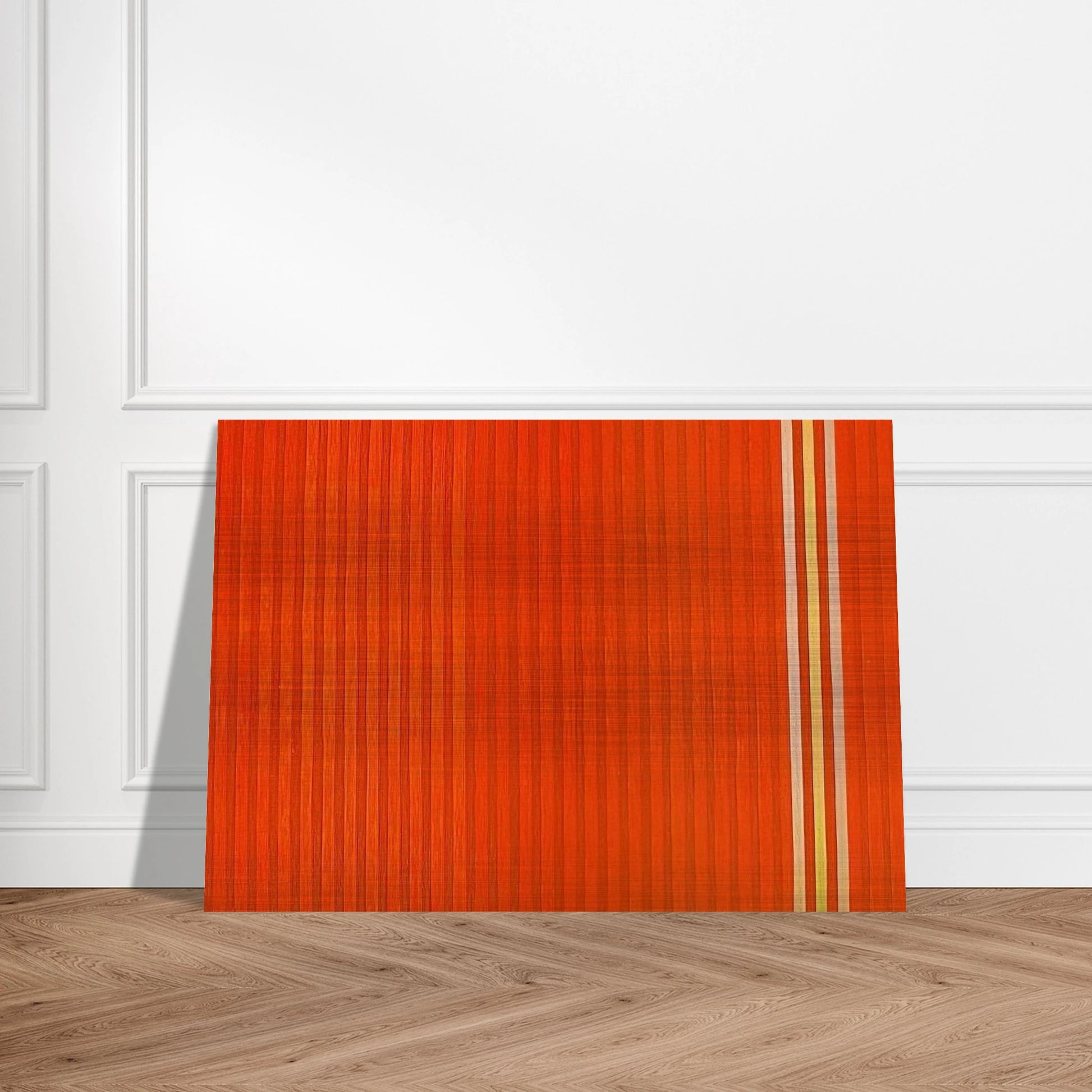 Red Devil - 1959 - Gene Davis Brushed Aluminum Print - 70x100 cm / 28x40 inches | Gene Davis Aluminum Print | Gene Davis Prints
