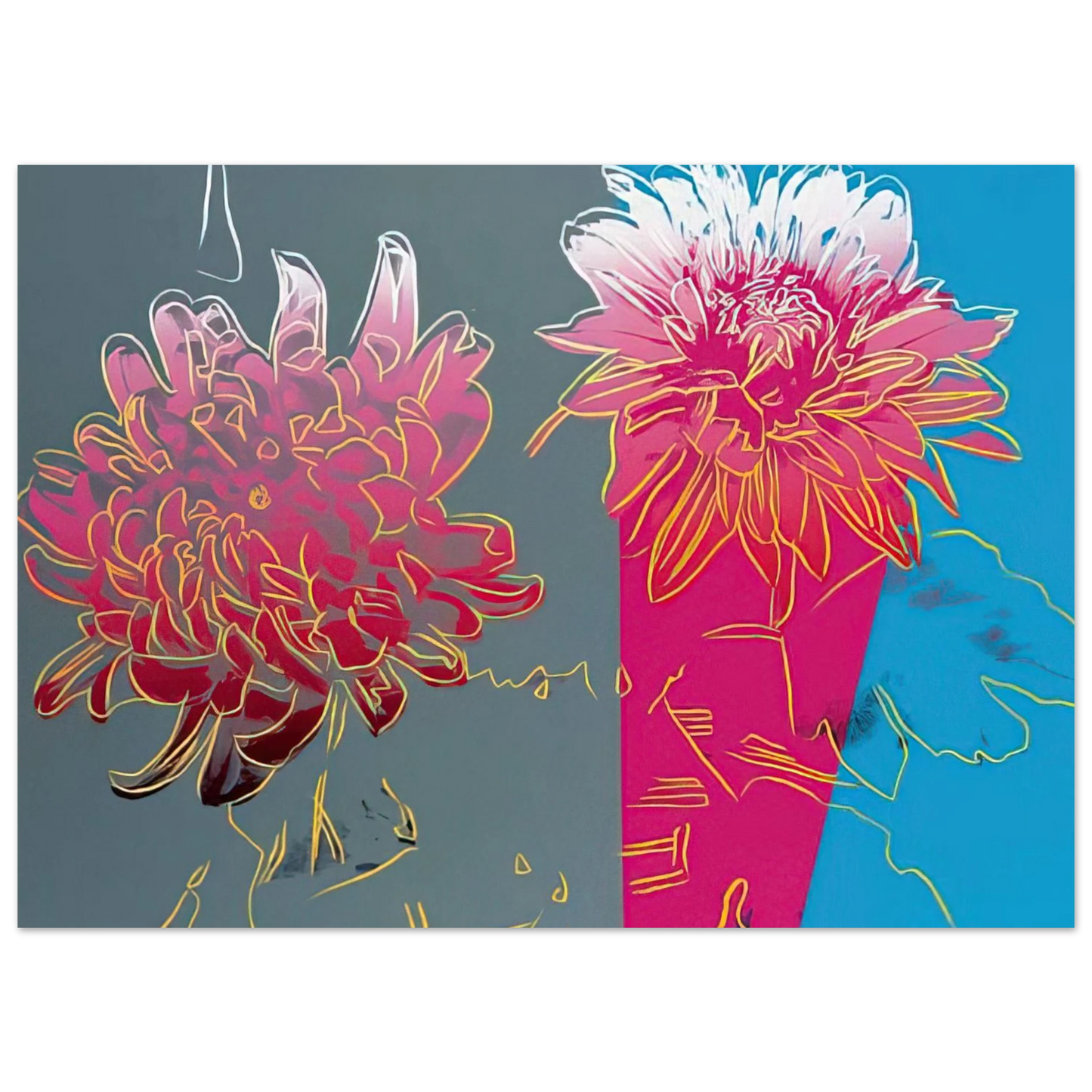 Andy Warhol - Kiku Fine Art Poster