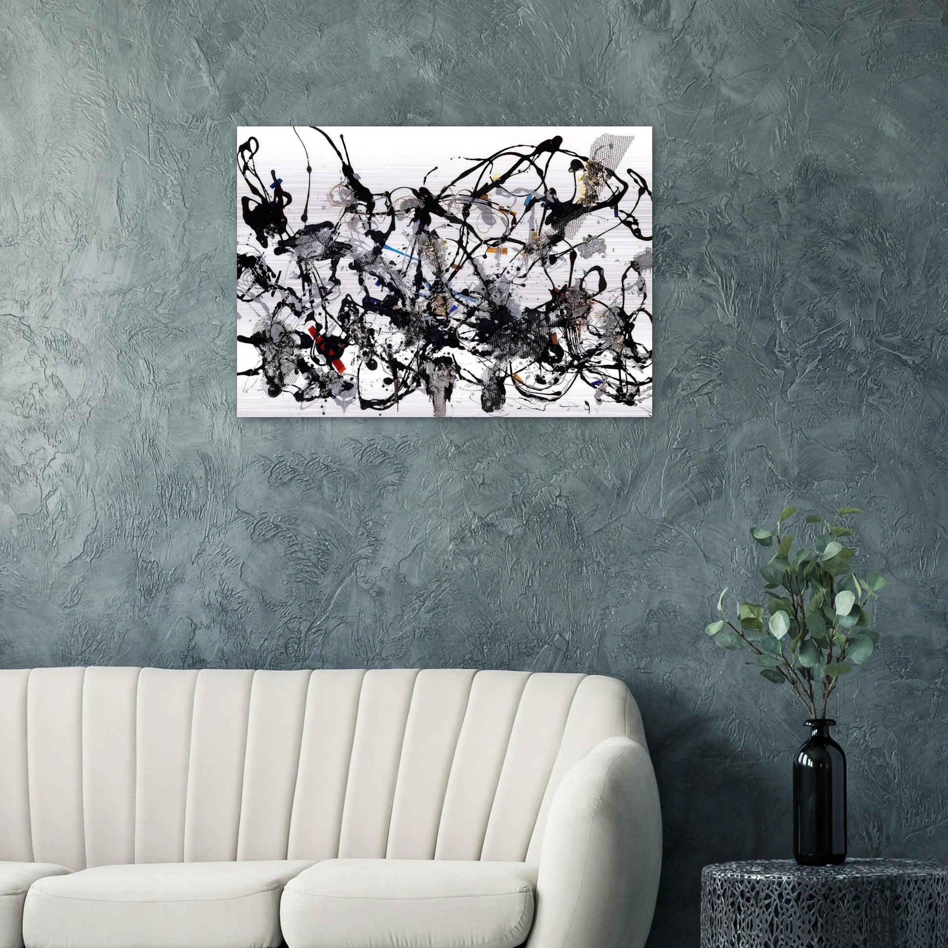 NUMBER 29 1950 - Jackson Pollock Brushed Aluminum Print - 70x100 cm / 28x40 inches | Jackson Pollock Aluminum Print | Jackson Pollock Prints