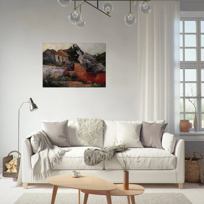 THE OUTSKIRTS OF PARIS 1918 - Diego Rivera Brushed Aluminum Print - 70x100 cm / 28x40 inches | Diego Rivera Aluminum Print | Diego Rivera Prints